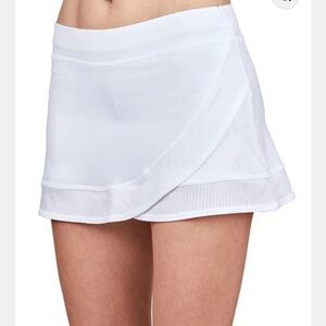Womens Sofibella White Tennis 12” Skirt Skort